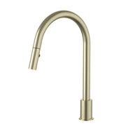 Kitchen hob spout with pull out nozzle, Tiger Bronze