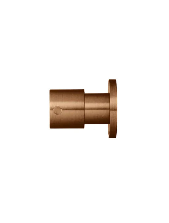 Meir Round Quarter-Turn Wall Taps | Lustre Bronze