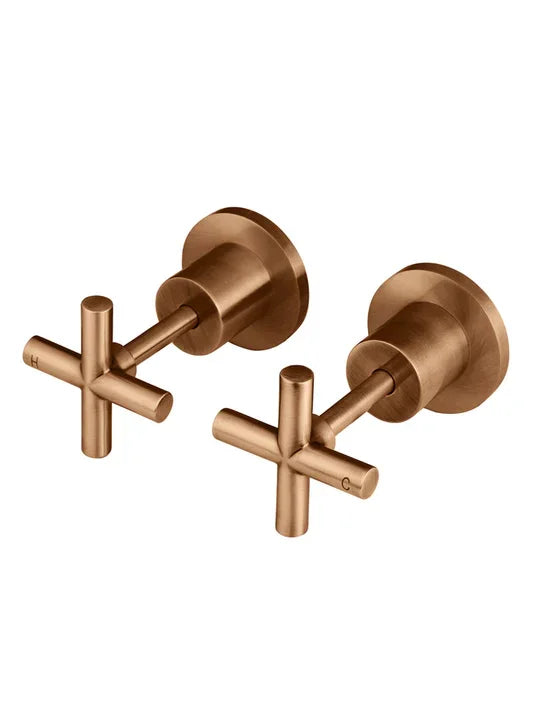 Meir Round Jumper Valve Wall Top Assemblies | Lustre Bronze