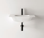 Studio Bagno Nur 62 Wall Hung / Vanity Top Basin 1TH, Gloss White