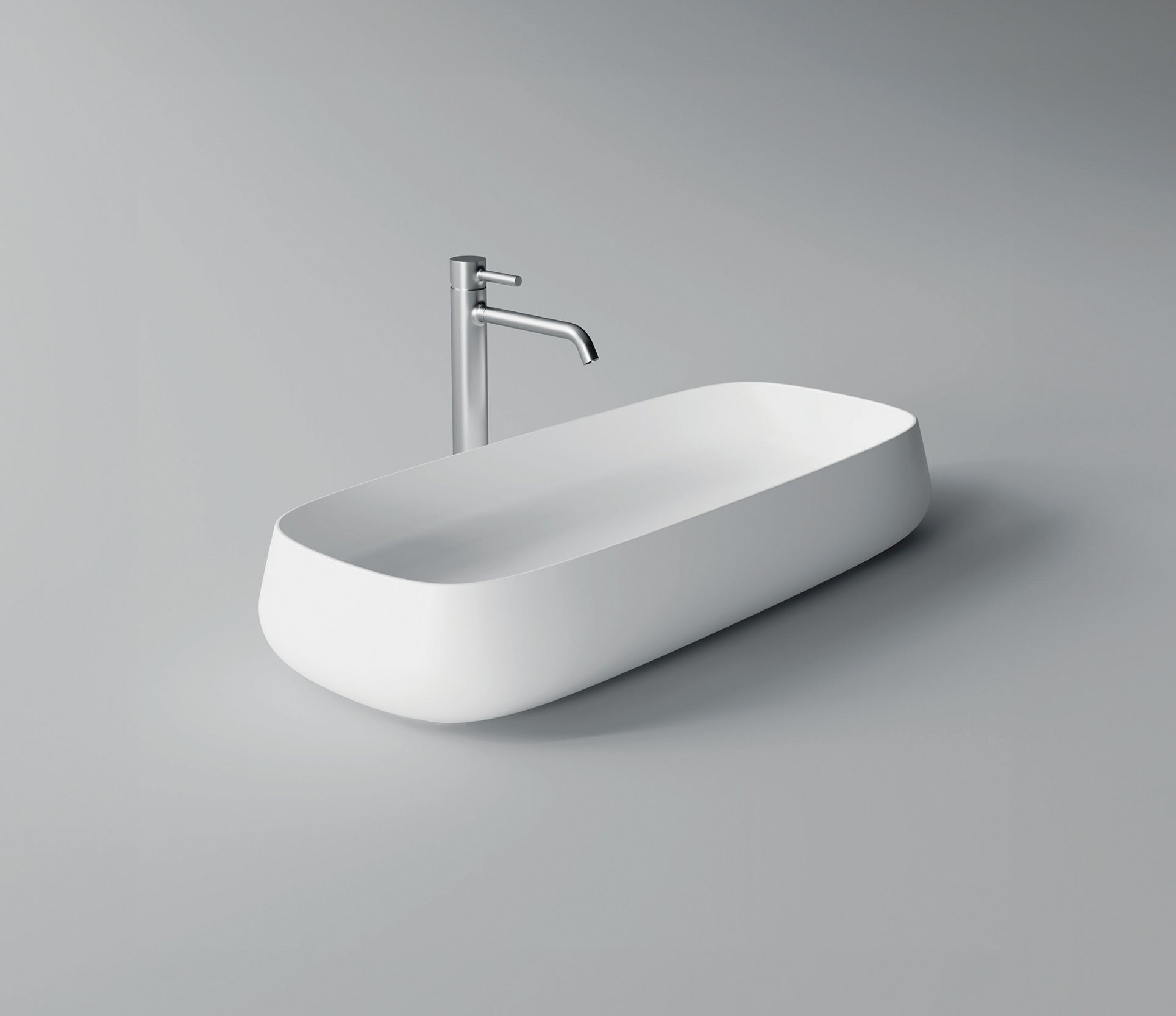 Studio Bagno Nur 80 Bench Basin, Gloss White