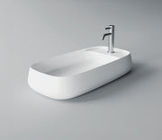 Studio Bagno Nur 80X Plan Bench Basin 1TH, Gloss White