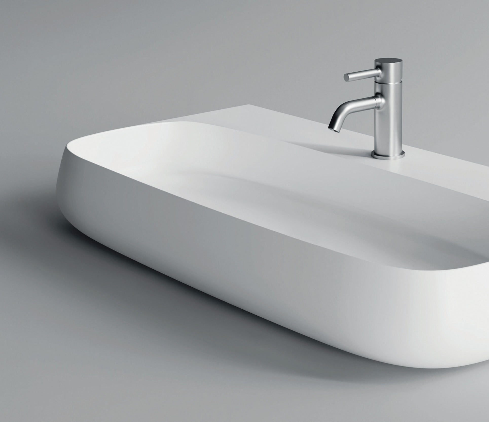Studio Bagno Nur 90 Bench/Wall Basin 1TH, Gloss White