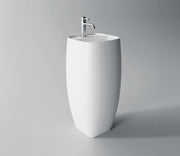 Studio Bagno Nur Column 1TH (with tap landing), Gloss White