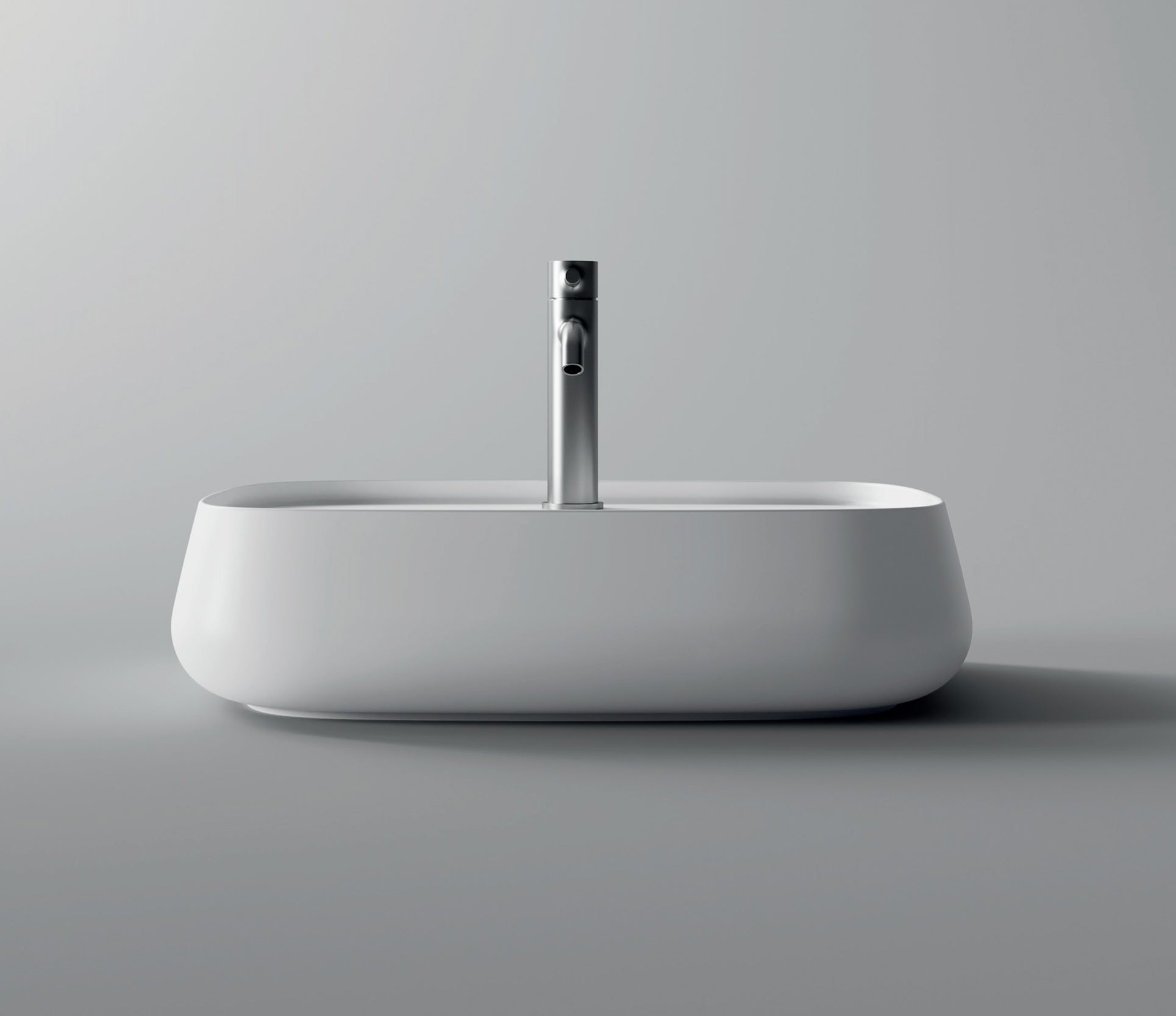 Studio Bagno Nur 60X Bench Basin 1TH, Gloss White