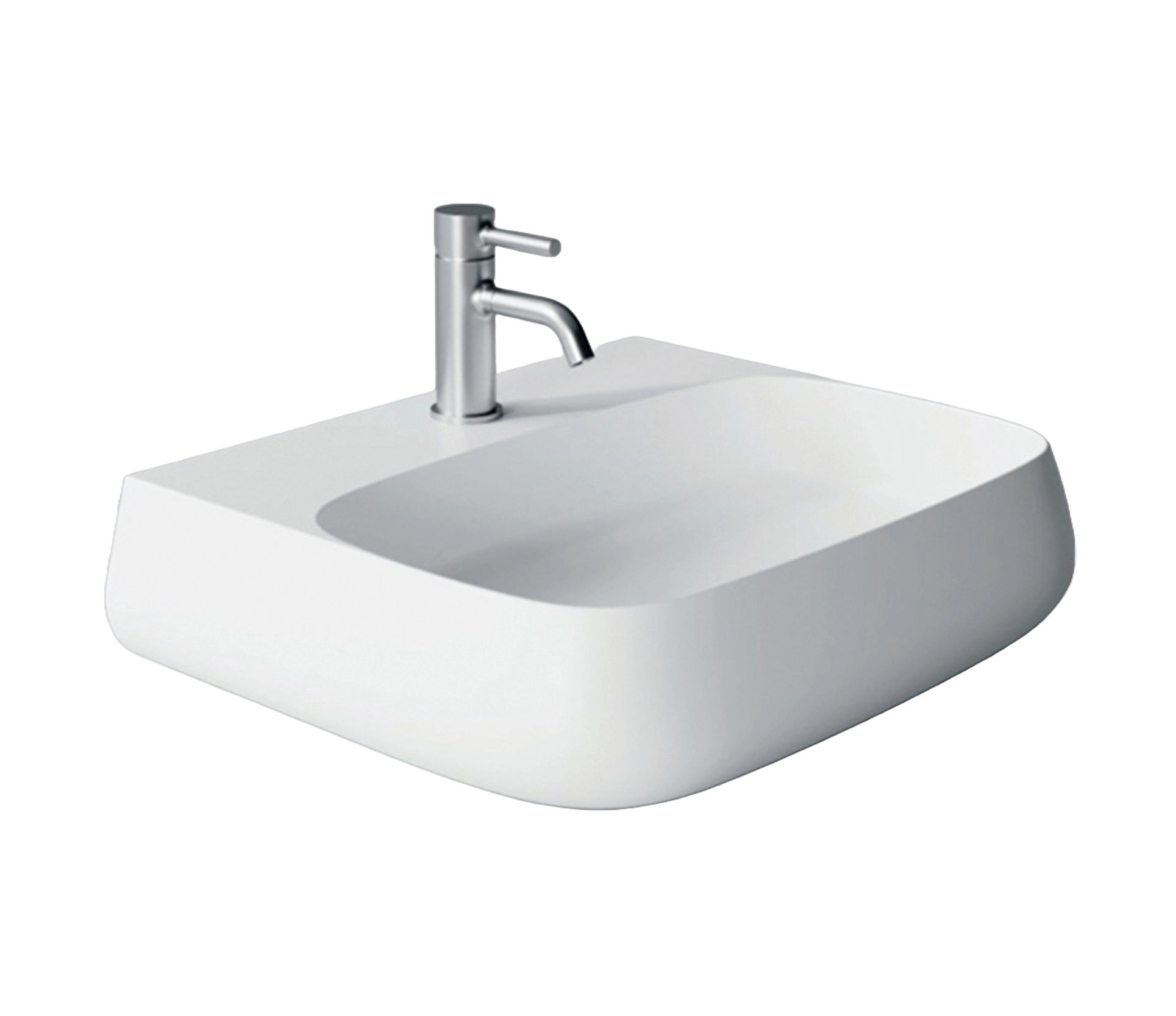 Studio Bagno Nur 55 Bench/Wall Basin 1TH - Matte White