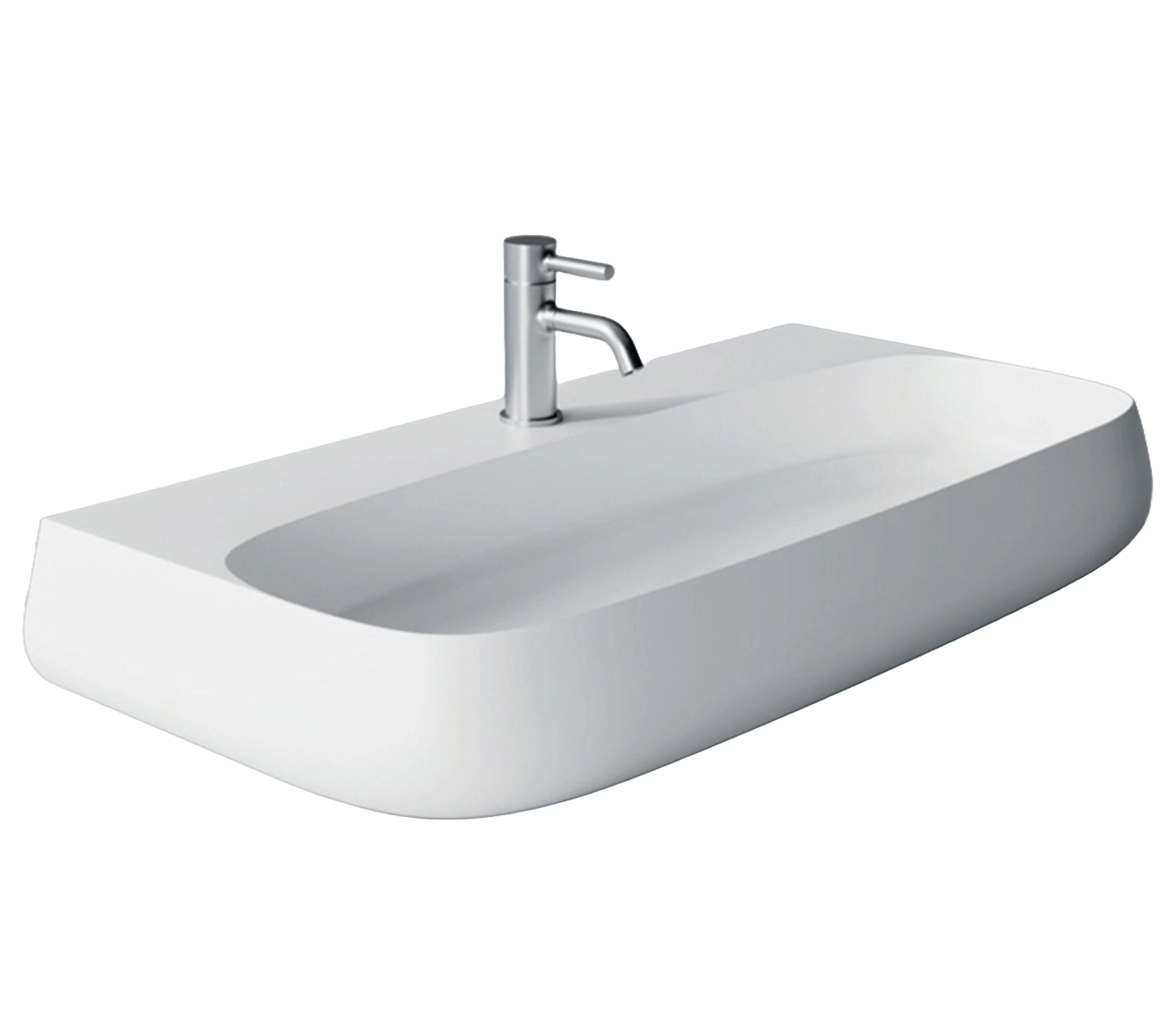 Studio Bagno Nur 90 Bench/Wall Basin 1TH, Gloss White