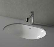Studio Bagno Ovale undercounter basin, Gloss White