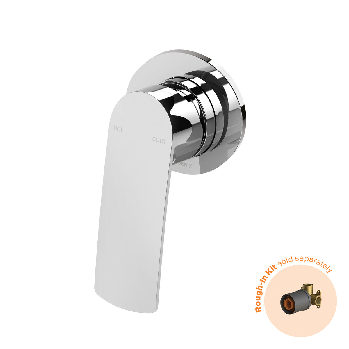 Phoenix Mekko SwitchMix Shower / Wall Mixer Round Plate (Fit-Off Kit Only) - Lead Free, Chrome ｜ Ideal Bathroom Centre