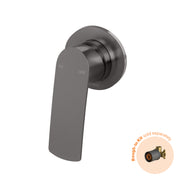 Phoenix Mekko SwitchMix Shower / Wall Mixer Round Plate (Fit-Off Kit Only) - Lead Free, Brushed Carbon