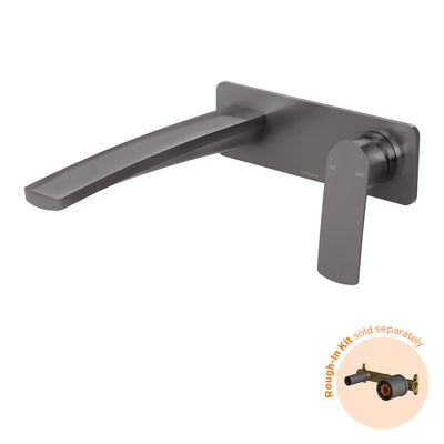Phoenix Mekko SwitchMix Wall Basin / Bath Mixer Set 200mm (Fit-Off Kit Only) - Lead Free, Brushed Carbon