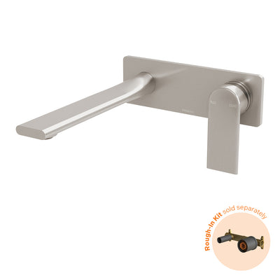 Phoenix Teel SwitchMix Wall Basin / Bath Mixer Set 200mm (Fit-Off Kit Only) - Lead Free, Brushed Nickel