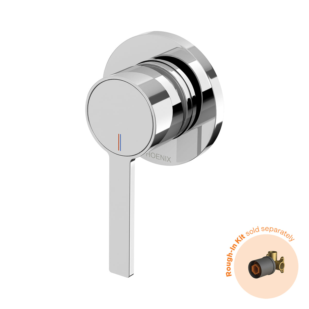 Phoenix Lexi MKII SwitchMix Shower / Wall Mixer Fit-Off Kit - Lead Free, Chrome