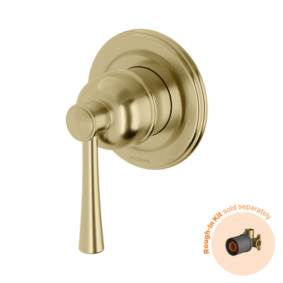 Phoenix Cromford SwitchMix Shower / Wall Mixer (Fit-Off Kit Only) - Lead Free, Brushed Gold