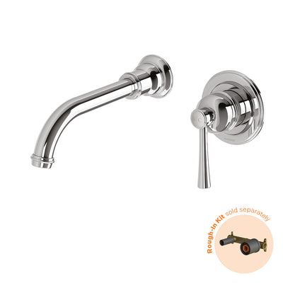 Phoenix Cromford SwitchMix Wall Basin / Bath Mixer Set 180mm (Fit-Off Kit Only) - Lead Free, Chrome