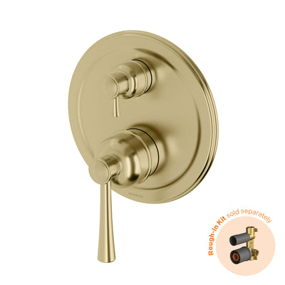 Phoenix Cromford SwitchMix Shower / Bath Diverter Mixer (Fit-Off Kit Only) - Lead Free, Brushed Gold
