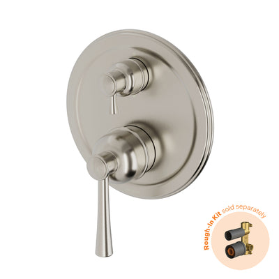 Phoenix Cromford SwitchMix Shower / Bath Diverter Mixer (Fit-Off Kit Only) - Lead Free, Brushed Nickel