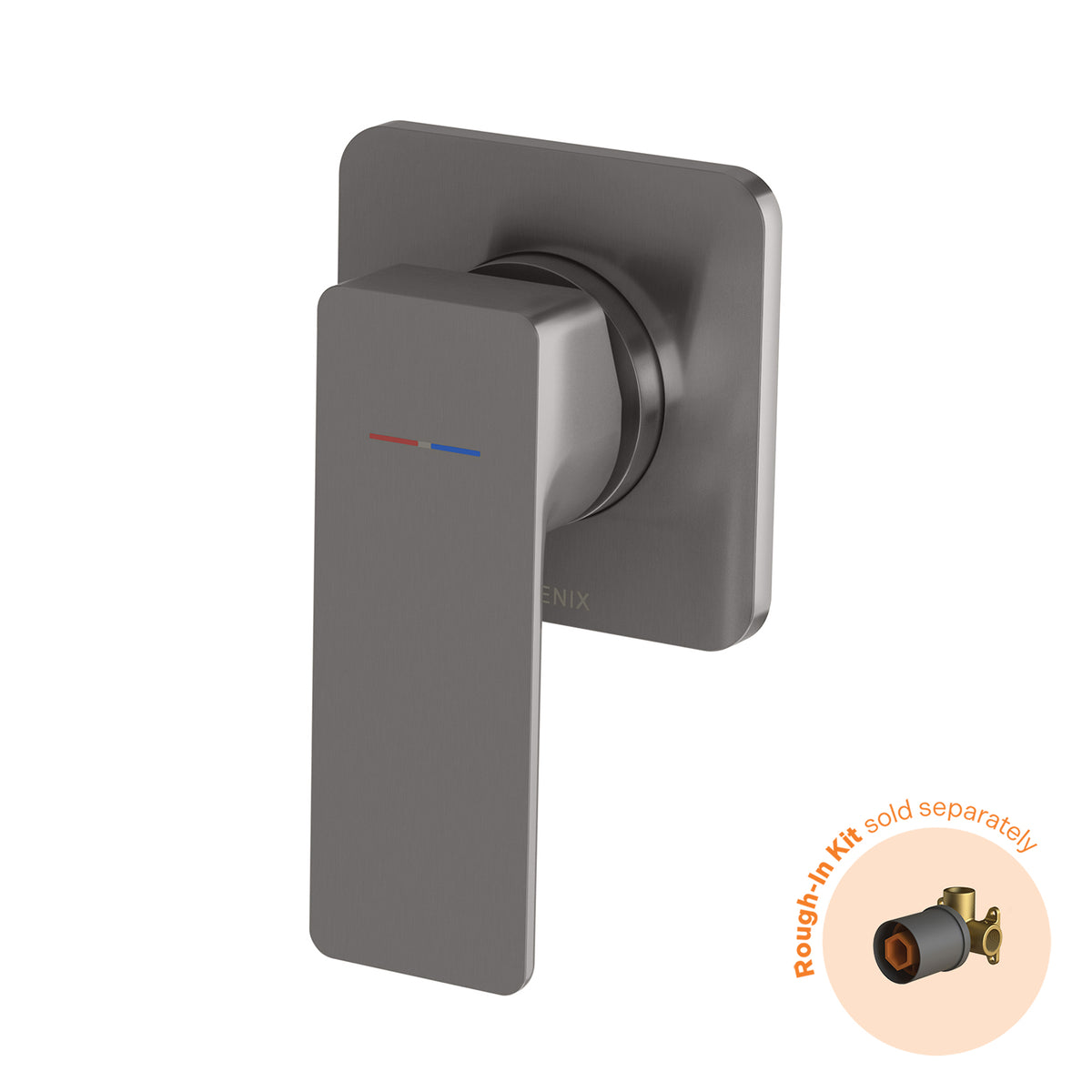 Phoenix Gloss MKII SwitchMix Shower / Wall Mixer (Fit-Off Kit Only) - Lead Free, Brushed Carbon