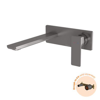 Phoenix Gloss MKII SwitchMix Wall Basin / Bath Mixer Set (Fit-Off Kit Only) - Lead Free, Brushed Carbon