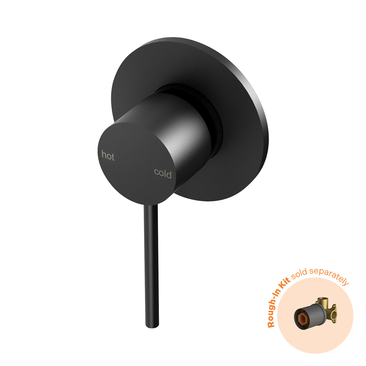 Phoenix Vivid Slimline SwitchMix Shower / Wall Mixer (Fit-Off Kit Only) - Lead Free, Matte Black