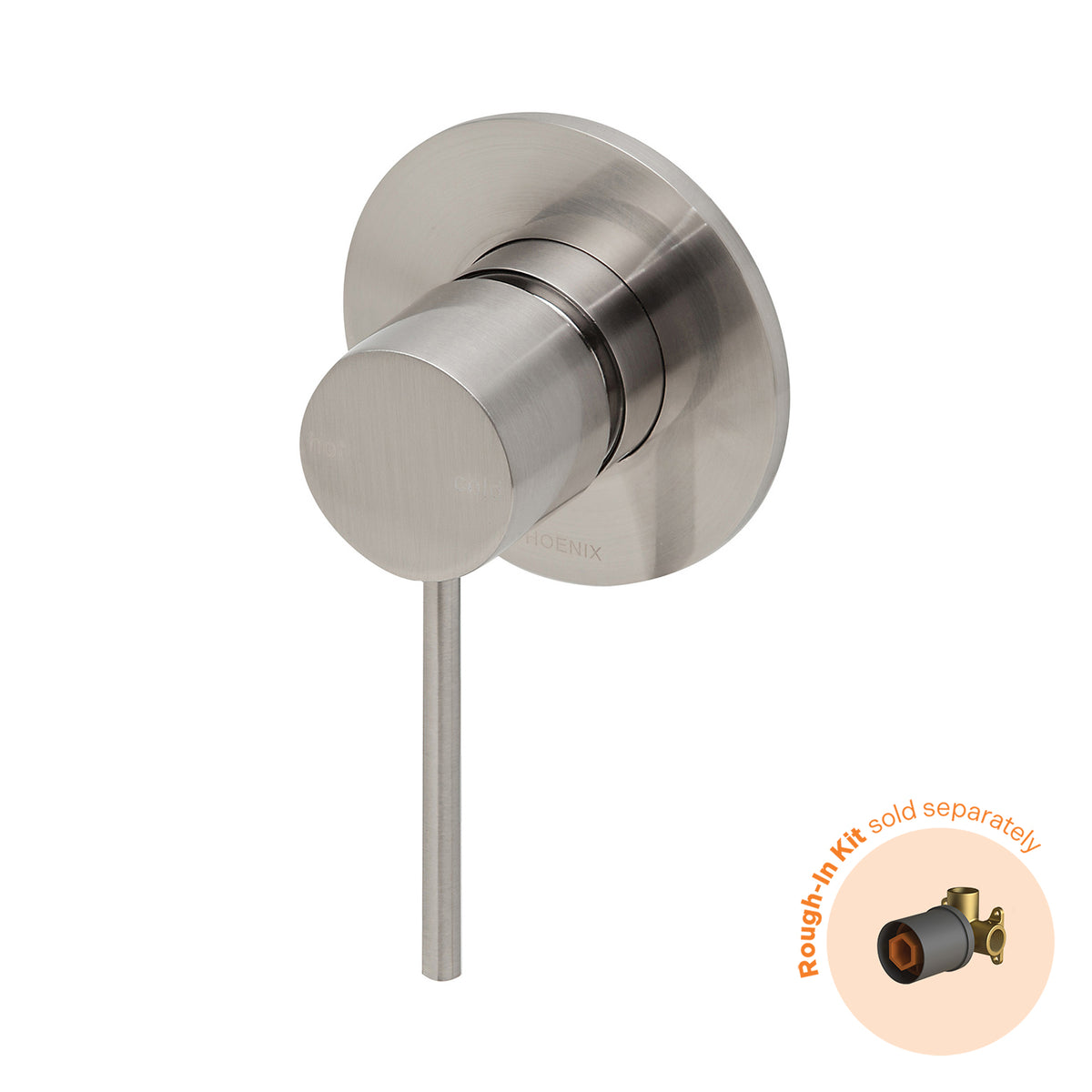 Phoenix Vivid Slimline SwitchMix Shower / Wall Mixer (Fit-Off Kit Only) - Lead Free, Brushed Nickel