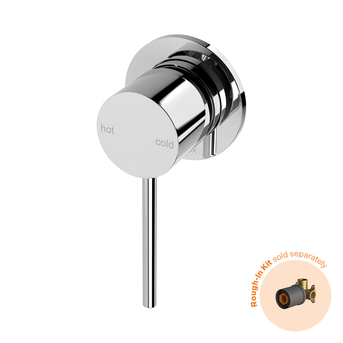 Phoenix Vivid Slimline SwitchMix Shower / Wall Mixer 60mm Backplate (Fit-Off Kit Only) - Lead Free, Chrome