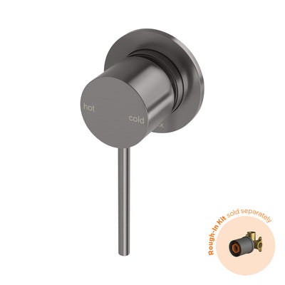 Phoenix Vivid Slimline SwitchMix Shower / Wall Mixer 60mm Backplate (Fit-Off Kit Only) - Lead Free, Brushed Carbon
