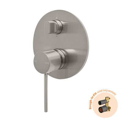 Phoenix Vivid Slimline SwitchMix Shower / Bath Diverter Mixer (Fit-Off Kit Only) - Lead Free, Brushed Nickel