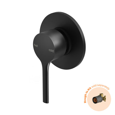 Phoenix Vivid Slimline Oval SwitchMix Shower / Wall Mixer (Fit-Off Kit Only) - Lead Free, Matte Black