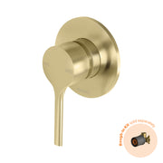 Phoenix Vivid Slimline Oval SwitchMix Shower / Wall Mixer (Fit-Off Kit Only) - Lead Free, Brushed Gold