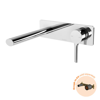 Phoenix Vivid Slimline Oval SwitchMix Wall Basin / Bath Mixer Set 175mm (Fit-Off Kit Only) - Lead Free, Chrome