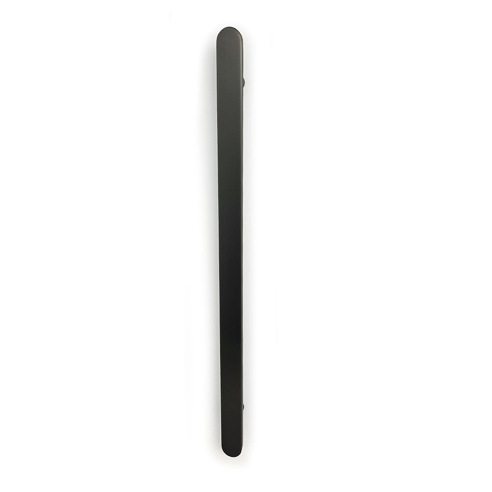 Flat Bar Vertical Heated Towel Bar - Gun Metal Grey - 930mm