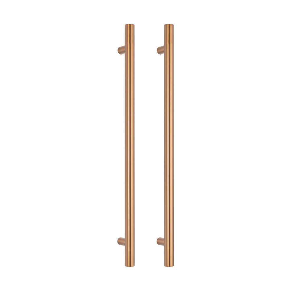 Radiant Non-Heated Vertical Towel Bar - Brushed Bronze - 950mm ｜ Ideal Bathroom Centre