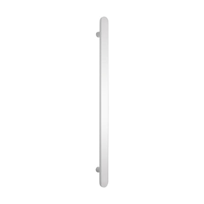 Radiant Flat Bar Vertical Heated Towel Bar - Mirror Polished - 930mm