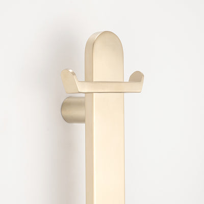 Radiant Towel Hook for Flat Bar Vertical Towel Bar - Warm Brushed Nickel