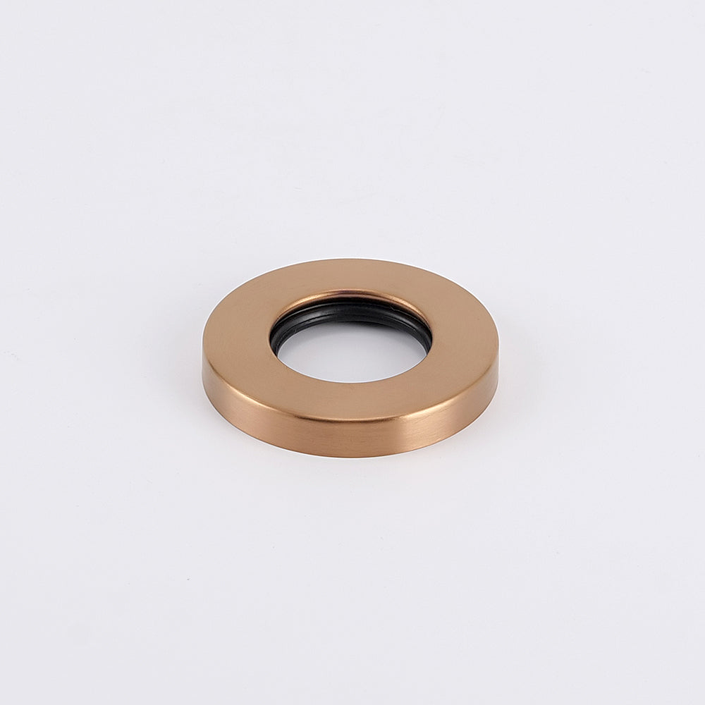 Radiant Cover Plate for Vertical Round Bar Towel Rail - Brushed Copper ｜ Ideal Bathroom Centre