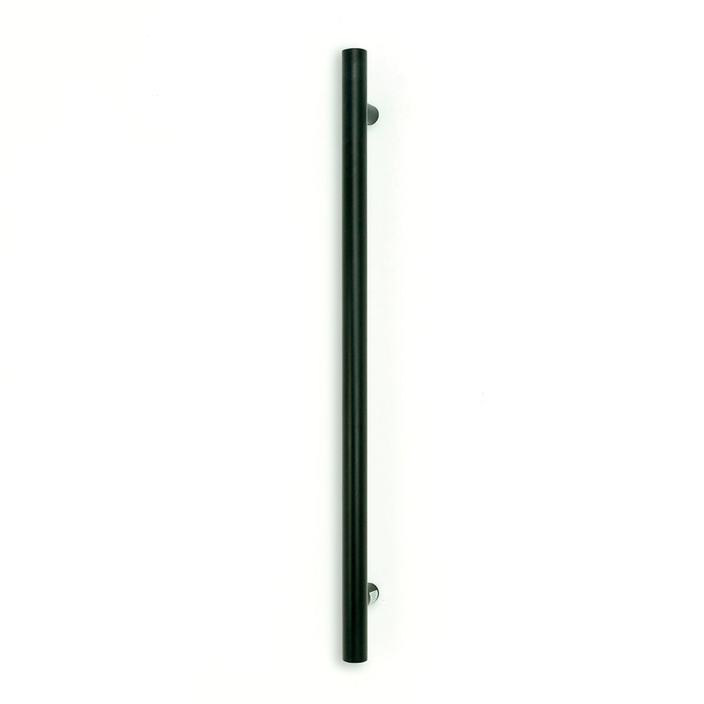 Non-Heated Vertical Heated Towel Bar - Matt Black - 950mm