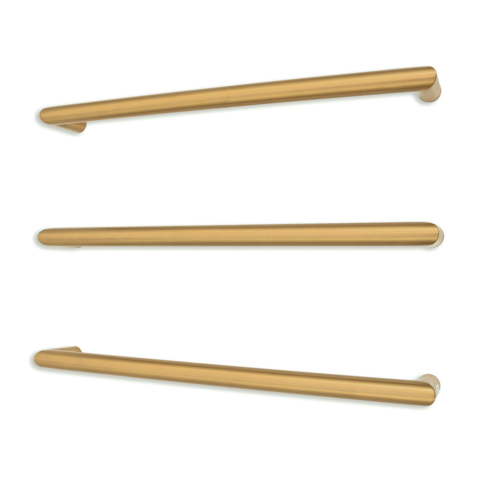Brushed Gold 12V Single Bar Round 650mm
