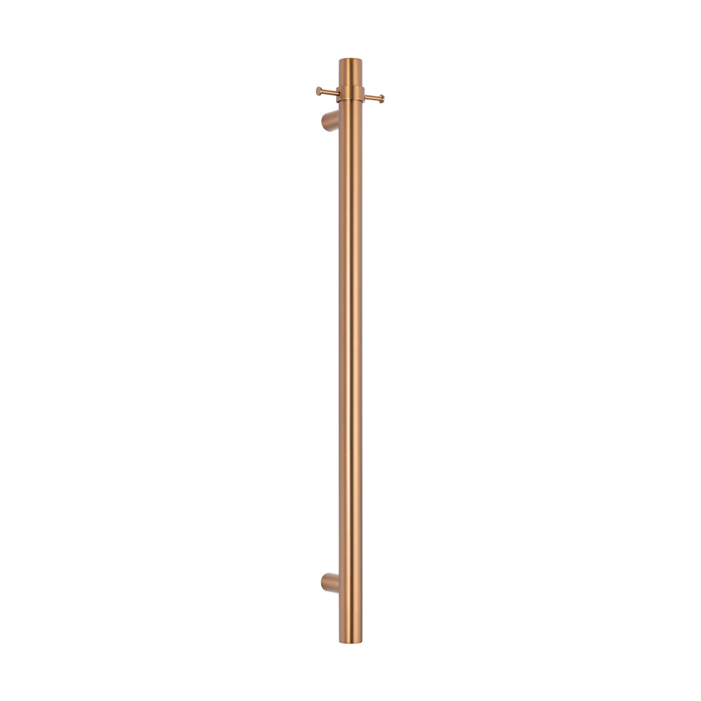 Radiant Non-Heated Vertical Towel Bar - Brushed Bronze - 950mm ｜ Ideal Bathroom Centre