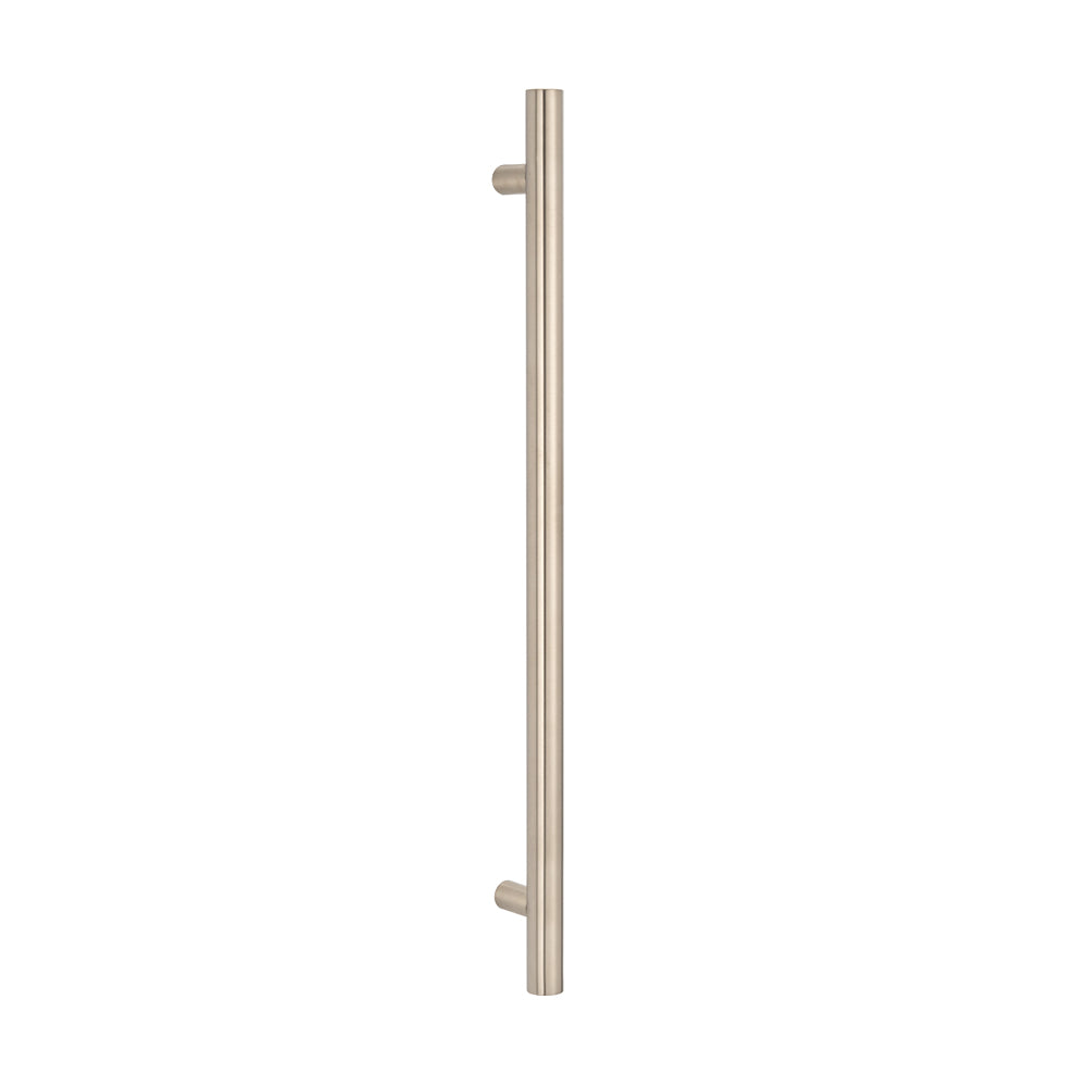 Non-Heated Vertical Heated Towel Bar - Brushed Nickel - 950mm