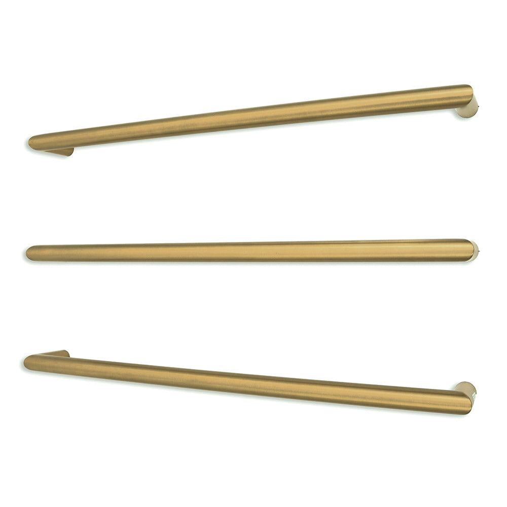 Brushed Gold 12V Single Bar Round 800mm