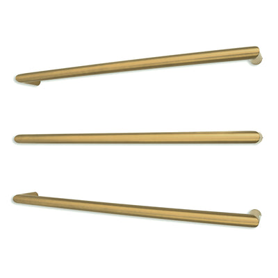 Radiant Brushed Gold 12V Single Bar Round 800mm