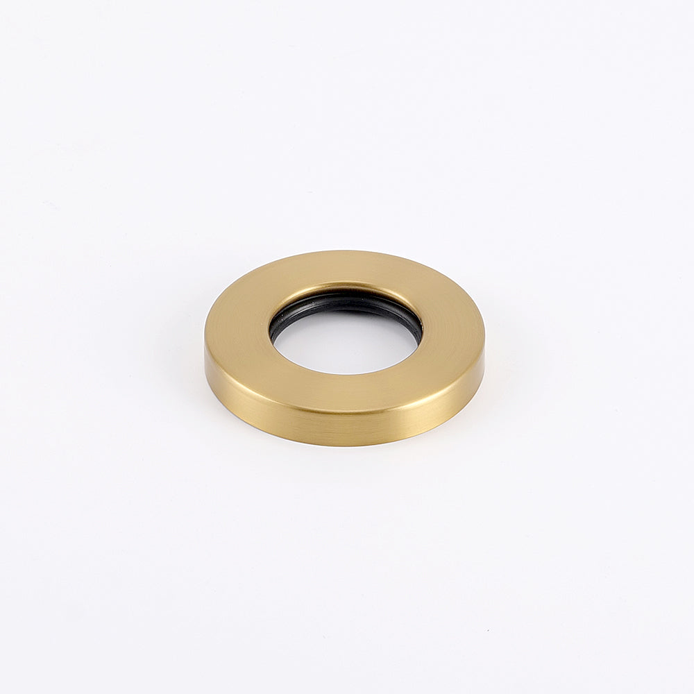 Radiant Cover Plate for Vertical Round Bar Towel Rail - Brushed Gold ｜ Ideal Bathroom Centre