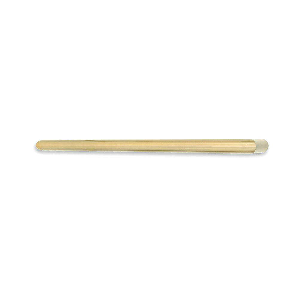 Non-Heated Light Gold Single Round Bar Towel Rail - 650mm