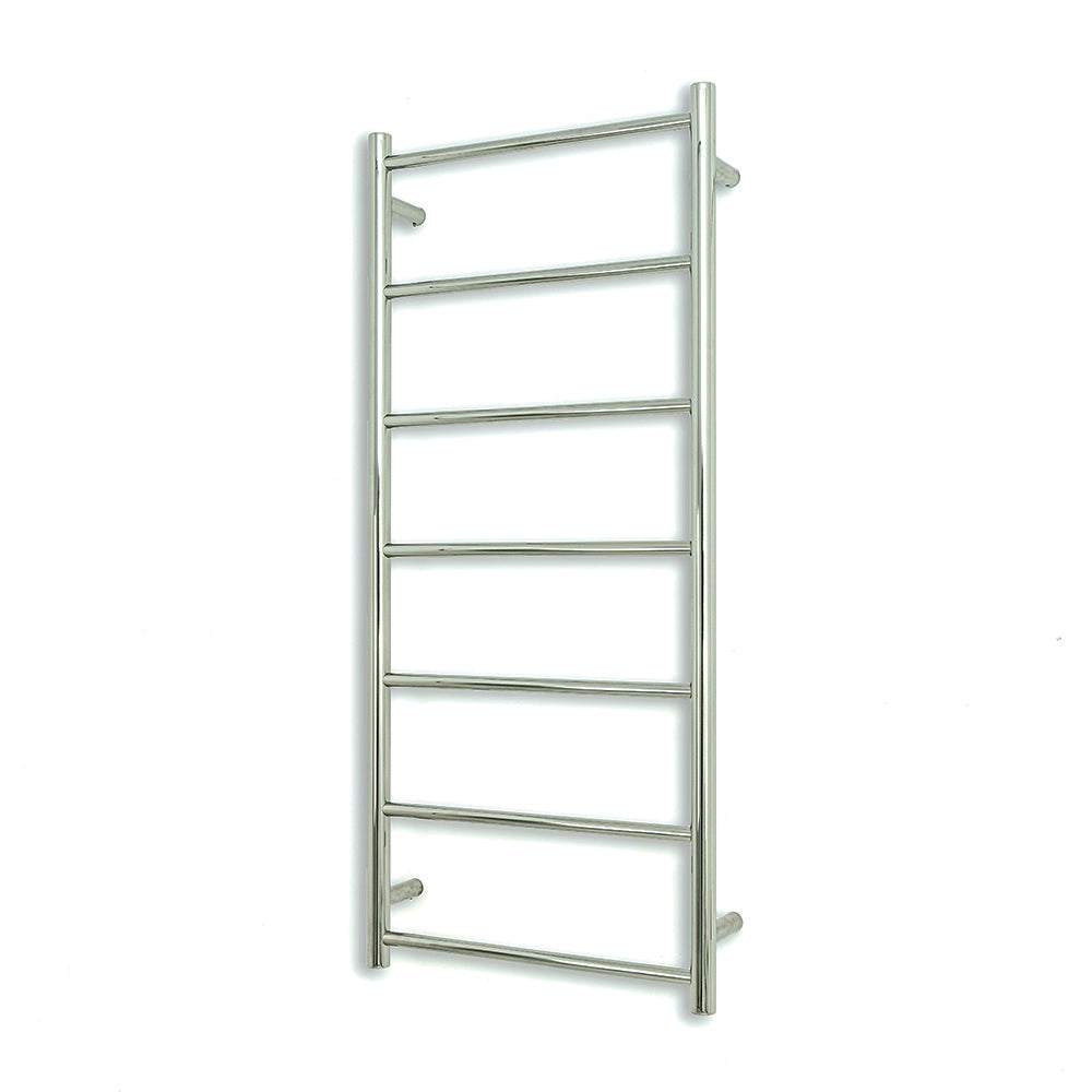 Non-Heated Towel Rail - 500 x 1130mm - 7 Round Bars - Mirror Polished