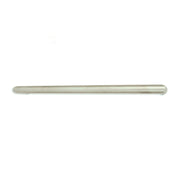 Non-Heated Mirror Polished Single Round Bar Towel Rail - 650mm