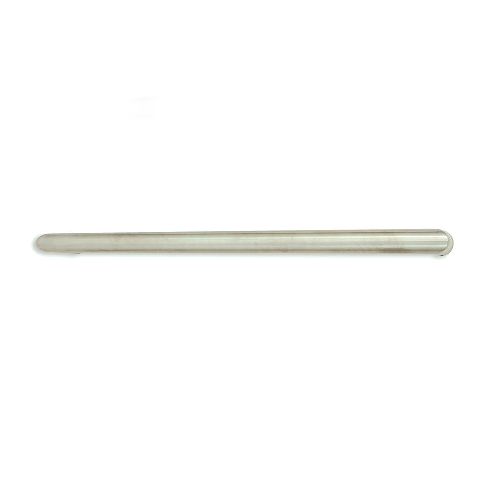 Non-Heated Mirror Polished Single Round Bar Towel Rail - 650mm