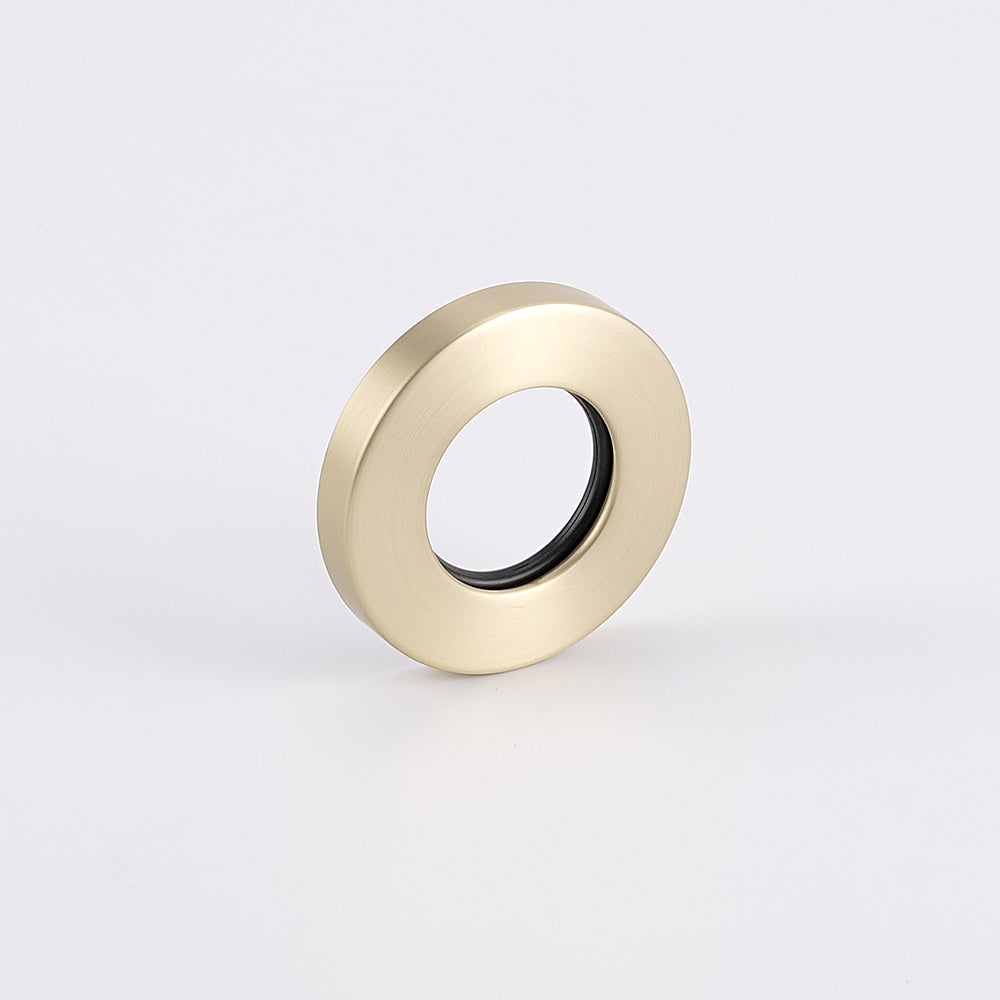 Cover Plate for Vertical Round Bar Towel Rail - Light Gold