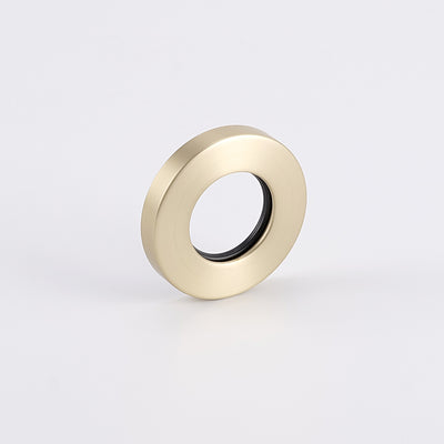 Radiant Cover Plate for Vertical Round Bar Towel Rail - Light Gold