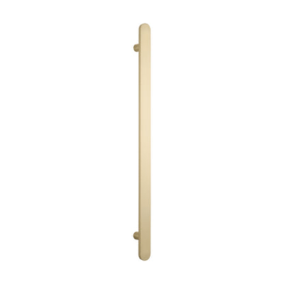 Radiant Flat Bar Vertical Heated Towel Bar - Light Gold - 930mm